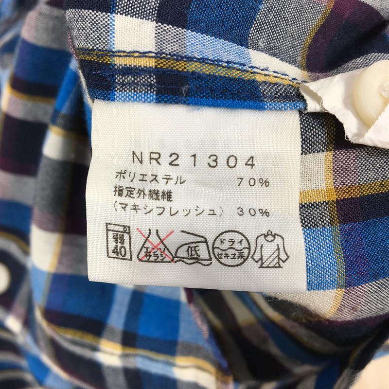 【Men's M ブルー系】 The North Face ( ザ・ノースフェイス ) ショートスリーブ マキシフレッシュ シャツ S/S Maxi Fresh Shirt 速乾 NR21304 Asian Men's  化繊 ショートスリーブシャツ インナー シ