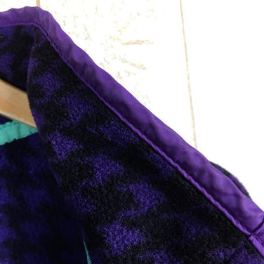 【Men's M パープル系】 Patagonia ( パタゴニア ) プリンテッド ライトウェイト シンチラ スナップt スペシャル Printed Light Weight Synchilla Snap-T Sp ハウンドトゥース：エッグプラント×ブラック フリ - 【公式】2ndGEAR（セカンドギア）Webショップ【登山用品・アウトドア用品専門 買取販売店】
