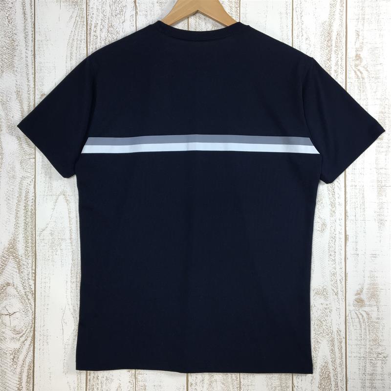 【Men's M ネイビー系】 The North Face ( ザ・ノースフェイス ) ショートスリーブ ボックスロゴ ライン ティー S/S Box Logo Line Tee Tシャツ NT32086 Asian Men's UN Urban Navy 化繊