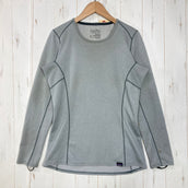 【Women's XS グレー系】 2015 Patagonia ( パタゴニア ) キャプリーン ミッドウェイトクルー スリムフィット Capliene Midweight Crew Slimfit FTGX ポリエステル ウェア トップス インナー シャツ ロングス