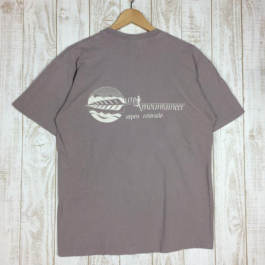 [Men's M Brown] Ute Mountaineer Original T-shirt from OD Shop in Aspen, Colorado Discontinued model International Men's Synthetic short sleeve T-shirt Crew neck Inner shirt Tops Wear