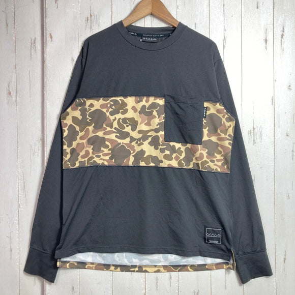 【Men's S ブラック系】 Mountain Martial Arts | Mma ( マウンテンマーシャルアーツ ) MMA パネル ロンスグリーブ ポケットティー MMA Panel Long Sleeve Pocket Tee ポリエステル ウェア トップ