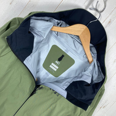 Men's M Green Millet Typhon 50000 Stretch Jacket, Nylon, Outerwear, Rain Shell, z00053730