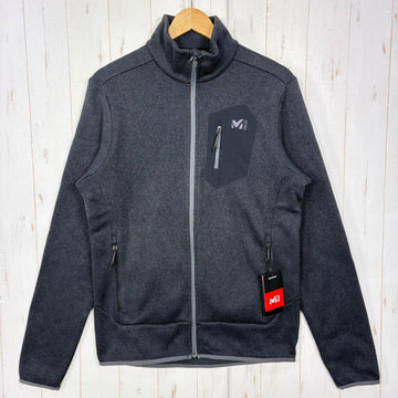 【Men's M ブラック系】 Millet ( ミレー ) トリベニ ジャケット Tribeni Jacket Black / Noir ニットセーター調 ポリエステル ウェア トップス アウター ジャケット フリース z00057464 Black / Noir
