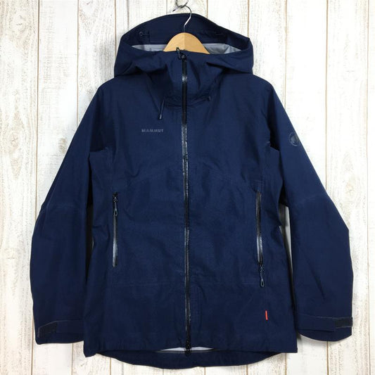 【Women's M ネイビー系】 Mammut ( マムート ) クレーター ハードシェル フーデッド ジャケット Crater Hs Hooded Jacket ゴアテックス フーディ 1010-27710 Women's  ハードシェル アウター ジャケット トッ