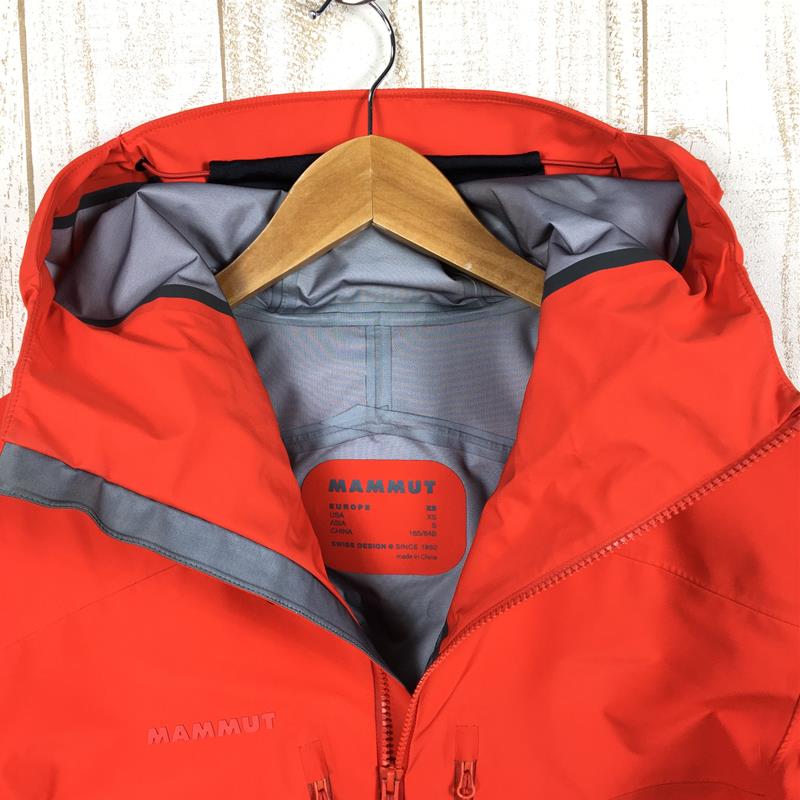 【Men's XS オレンジ系】 Mammut ( マムート ) テトン ハードシェル フーデッド ジャケット Teton Hs Hooded Jacket フーディ ティートン 1010-27120 Men's Zion ハードシェル アウター ジャケット トップス