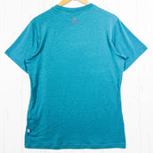 【Men's M グリーン系】 Mountain Equipment ( マウンテンイクイップメント ) グランダップ ロゴ ティー groundup Logo+ Tee ポリエステル ウェア トップス インナー シャツ ショートスリーブTシャツ クルーネック 化繊