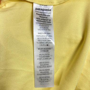 [Kid's XXL Yellow] 2024 Patagonia Long Sleeve Capilene Silkweight T-Shirt, TKAM Polyester, Innerwear Top