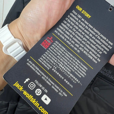 Men's Size Small Black Jackwolfskin Kyoto Jacket, Synthetic Down Jacket, Outerwear, Synthetic Insulation, z00054698