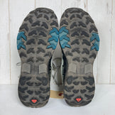 【Women's 23.5cm グレー系】 Salomon ( サロモン ) エックス ウルトラ 4 ミッド ワイド ゴアテックス X ULTRA 4 MID WIDE GORE-TEX QUARRY / BLACK / LEGION BLUE フットウェア トレッキングブーツ