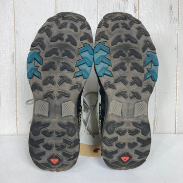【Women's 23.5cm グレー系】 Salomon ( サロモン ) エックス ウルトラ 4 ミッド ワイド ゴアテックス X ULTRA 4 MID WIDE GORE-TEX QUARRY / BLACK / LEGION BLUE フットウェア トレッキングブーツ