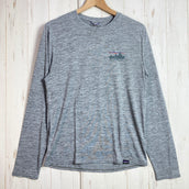 【Men's XS グレー系】 2023 Patagonia ( パタゴニア ) ロングスリーブ キャプリーン クール デイリー グラフィック シャツ Long-Sleeved Capilene Cool Daily Graphic Shirt ポリエステル ウェア