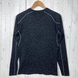 Men's Medium Black Marmot Wool Long Sleeve Tee, Wool Top, Undershirt, Long Sleeve T-Shirt with Crew Neck, Wool (z00054280)