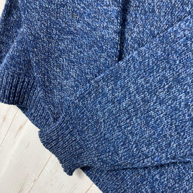 Men's L Navy 1980s Llbean Wool Sweater, Vintage Original, Hard to Find, Wool Wear, Tops, Outerwear, Fleece Jacket, z00054495