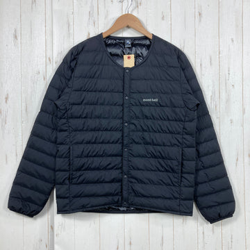 【Men's M ブラック系】 Montbell ( モンベル ) スペリオダウン ラウンドネックジャケット Men's Superior Down Round Neck Jacket BK 800FP EXダウン スナップボタン ダウン ウェア トップス アウター