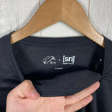 【Unisex XL ブラック系】 Supernatural | Sn ( スーパーナチュラル ) 4シーズンズ ロング ティー 4seasons Long T ヤタガラスブラック ltmコラボ メリノウール ウェア トップス インナー シャツ ロングスリーブTシャツ