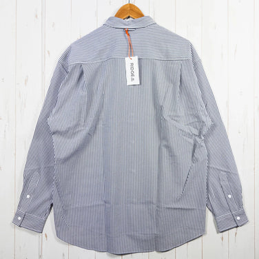 【Men's M グレー系】 Ridge Mountain Gear ( リッジマウンテンギア ) ベーシック ロングスリーブ シャツ ストライプ Basic Long Sleeve Shirt Stripe Grey x White ポリエステル ウェア トップ - 【公式】2ndGEAR（セカンドギア）Webショップ【登山用品・アウトドア用品専門 買取販売店】