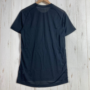 Montbell GeoLine Cool Mesh T-Shirt, Men's Size M (Black), Polyester, Short Sleeve Crew Neck, Synthetic Fiber, Top, Undershirt, z00054