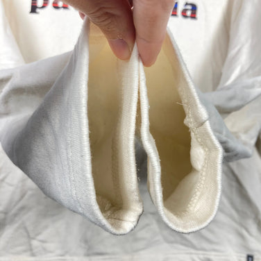 【Men's M アイボリー系】 2024 Patagonia ( パタゴニア ) ライトウェイト 73 テキスト ロゴ ワイルドライズ フーディ Lightweight '73 Text Logo Wildrise Fleece Hoody BCW オーガニックコッ