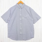 【Men's L グレー系】 Ridge Mountain Gear ( リッジマウンテンギア ) ベーシック ショートスリーブシャツ ストライプ Basic Short Sleeve Shirt Stripe Grey / White ポリエステル ウェア トッ