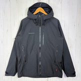 【Men's L ブラック系】 Mammut ( マムート ) アヤコ プロ HS フーデッド ジャケット AF メンズ Ayako Pro HS Hooded Jacket AF Men 0001 black GORE-TEX 2レイヤー 防水透湿 ポリエステル