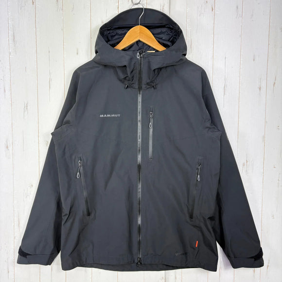 【Men's L ブラック系】 Mammut ( マムート ) アヤコ プロ HS フーデッド ジャケット AF メンズ Ayako Pro HS Hooded Jacket AF Men 0001 black GORE-TEX 2レイヤー 防水透湿 ポリエステル