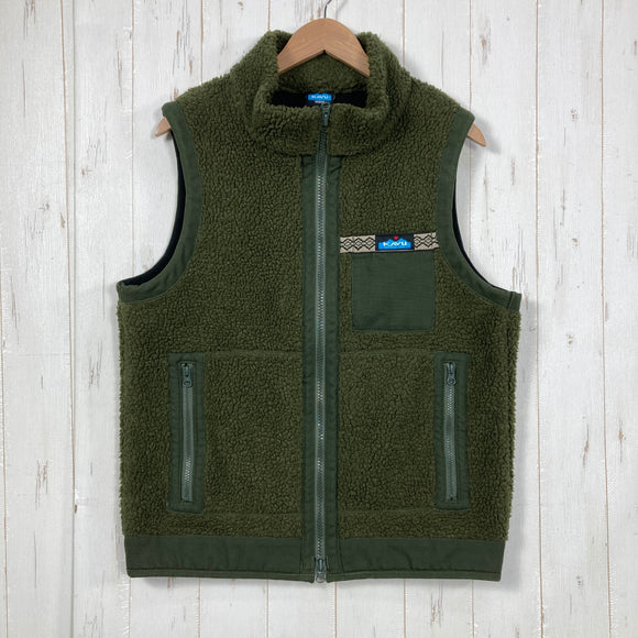 【Men's M グリーン系】 Kavu ( カブー ) ボア ベスト Boa Vest ポリエステル ウェア トップス ベスト フリース z00061397  フリース ベスト トップス ウェア