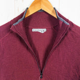 男士 M 红色 Smartwool Sportknit 半拉链美利奴羊毛长袖衬衫 (Z00052790)