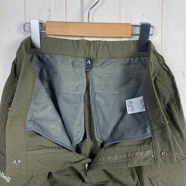 Montbell Convertible Cargo Pants, Men's Small, Green. Khaki Green Nylon. (z00054065)