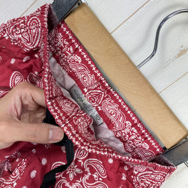 [Kid's 92 Red] Gramicci Cotton Paisley Shorts BANDANNA G-SHORTS Cotton Wear Bottoms Shorts Cotton z00054050 Cotton Shorts Short Pants Bottoms