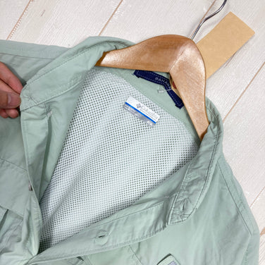 【Men's M グリーン系】 Columbia ( コロンビア ) バハマ 2 ショートスリーブシャツ Bahama II S/S Shirt PFG｜オムニシェイド UPF50｜ベンチレーション ナイロン ウェア トップス インナー シャツ ショートスリーブシャ