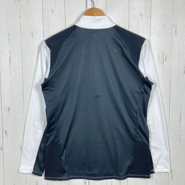 The North Face 男款 Hybrid Delta 拉链衫，M 码，白色。涤纶，长袖衬衫，合成纤维。(z00053919)