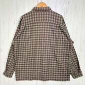 【Men's L ベージュ系】 1999 Patagonia ( パタゴニア ) ヘビー フランネル シャツ Heavy Flannel Shirt Andesite / Raisin 生産終了モデル 入手困難 オーガニックコットン オーガニックコットン ウェア ト