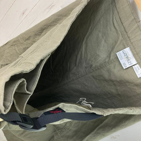 【Women's S グリーン系】 Gramicci ( グラミチ ) リネン ラップ フレア パンツ LINEN WRAP FLARE PANTS ASHGREEN ウェア ボトムス ロングパンツ コットン z00052001 ASHGREEN コットン ロングパンツ - 【公式】2ndGEAR（セカンドギア）Webショップ【登山用品・アウトドア用品専門 買取販売店】