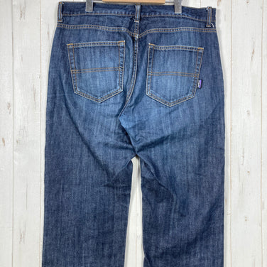 【Men's 34 ネイビー系】 2013 Patagonia ( パタゴニア ) レギュラー フィット ジーンズ レギュラー Regular Fit Jeans - Regular DKW ( Dark Wash ) オーガニックコットン100% デニム オーガニッ