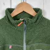 男女通用大号绿色 Omm Core 抓绒外套，运动抓绒，保暖透气，涤纶材质，外套，夹克，抓绒，z00053959