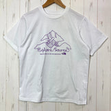 【Men's M White】 The North Face S/S Explore Source Mountain Tee Polyester Wear Tops Inner Shirt