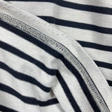 男士 ML 象牙色 Bring Basque 衬衫，裁剪缝制，米白色 x 黑色，涤纶，长袖圆领 T 恤，合成纤维，长袖，米白色 x 黑色，合成纤维，长袖