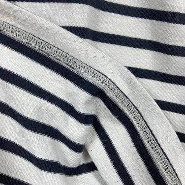 男士 ML 象牙色 Bring Basque 衬衫，裁剪缝制，米白色 x 黑色，涤纶，长袖圆领 T 恤，合成纤维，长袖，米白色 x 黑色，合成纤维，长袖