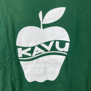 【Men's M Green】 Kavu Apple Tee Cotton Wear Tops Inner Shirt Short Sleeve T-shirt Crew Neck Cotton z00058407 Cotton Short Sleeve T-shirt Crew Neck