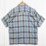 男式小号灰色 2008 Patagonia 空调衬衫（A/C 衬衫）- 已停产且难以找到 - 有机棉上衣、汗衫、短袖、棉质、z000528