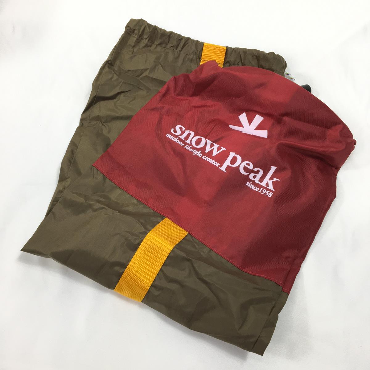 [OneSize 米色] Snowpeak 轻型防水布五角盾适合 1 人 Stp-381 + 轻型防水布杆 150 Tp-160 套装 STP-381 防水布露营装备