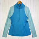 【Women's M ブルー系】 2012 Patagonia ( パタゴニア ) キャプリーン 2 ライトウェイト ジップネック Capilene 2 Lightweight Zip-Neck 吸汗速乾 ハーフジップ ポリエステル ウェア トップス インナー シャツ-1