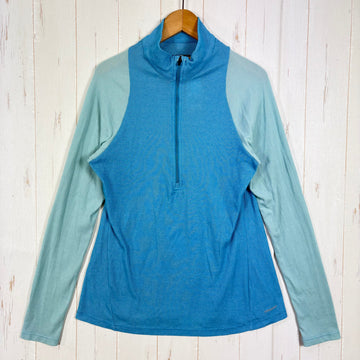 【Women's M ブルー系】 2012 Patagonia ( パタゴニア ) キャプリーン 2 ライトウェイト ジップネック Capilene 2 Lightweight Zip-Neck 吸汗速乾 ハーフジップ ポリエステル ウェア トップス インナー シャツ