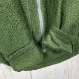 男女通用大号绿色 Omm Core 抓绒外套，运动抓绒，保暖透气，涤纶材质，外套，夹克，抓绒，z00053959