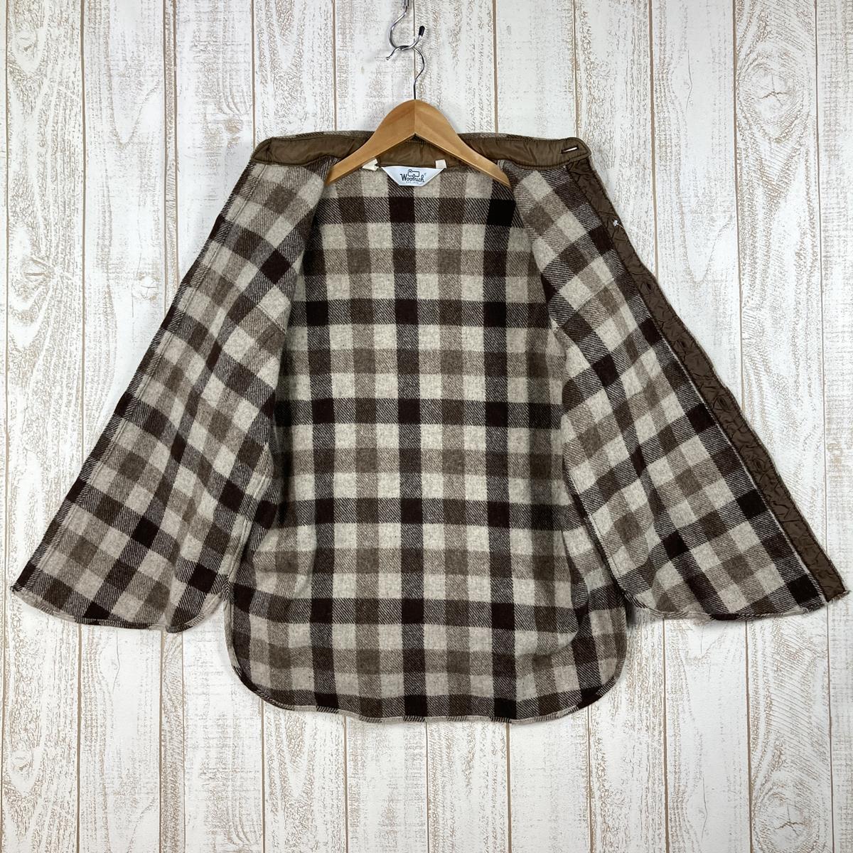 【Women's M ブラウン系】 Woolrich ( ウールリッチ ) ウールシャツ レディース Wool Shirt Ws ビンテージ 入手困難 International Women's  ウール ロングスリーブシャツ インナー シャツ トップス ウェア