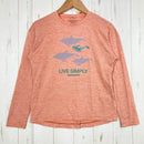【Kid's M ピンク系】 2021 Patagonia ( パタゴニア ) キャプリーン クール デイリー カットソー LPME ポリエステル ウェア トップス インナー シャツ ショートスリーブTシャツ クルーネック 化繊 z00054032 LPME 化繊-1