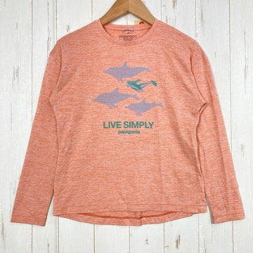 【Kid's M ピンク系】 2021 Patagonia ( パタゴニア ) キャプリーン クール デイリー カットソー LPME ポリエステル ウェア トップス インナー シャツ ショートスリーブTシャツ クルーネック 化繊 z00054032 LPME 化繊