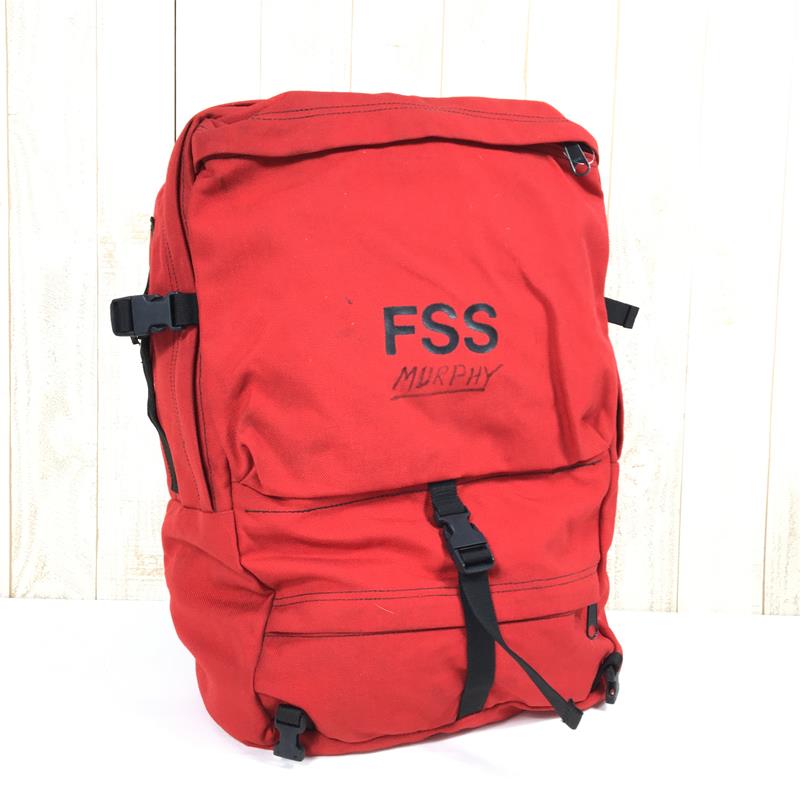 [One Size Red] Benchmark Fss / Forest Safety Service Out Of County Bag Backpack Cordura Nylon Made in USA Forest Ranger Forest Service National Molding Buckle