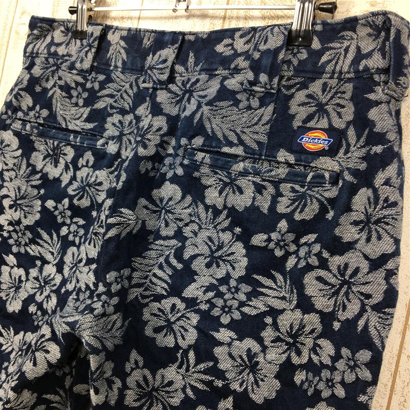 [Men's 30 Navy] Dickies x Beams Floral Cotton Shorts Beams Hard to find Men's Cotton Shorts Shorts Bottoms Wear